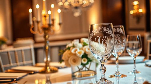 Avantages des verres gravés personnalisés pour un mariage contemporain