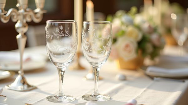 Pourquoi choisir des verres gravés personnalisés pour un mariage moderne ?